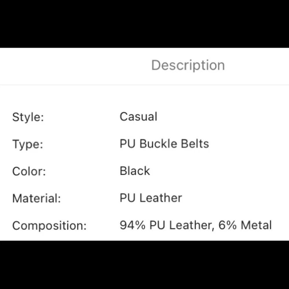 Last One! “V” Designer Inspired Black & Gold Belt OS - Picture 6 of 8